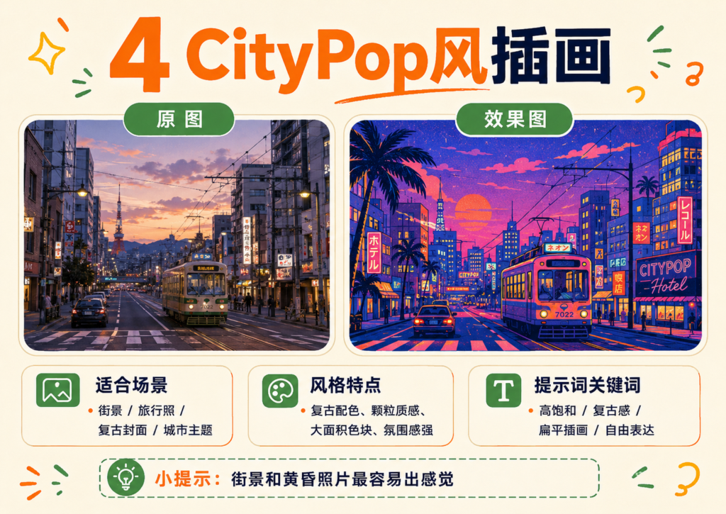 普通照片一键变涂鸦插画?这 6 组 AI 转绘提示词可以直接抄-一尺涵知 普通照片一键变涂鸦插画?这 6 组 AI 转绘提示词可以直接抄-一尺涵知