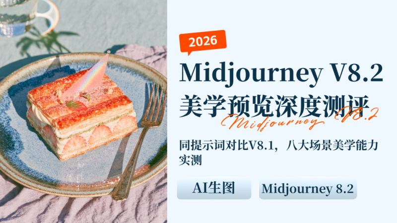 Midjourney Preview 前瞻实测：与 V8.1 的 8 组美学对比-一尺涵知