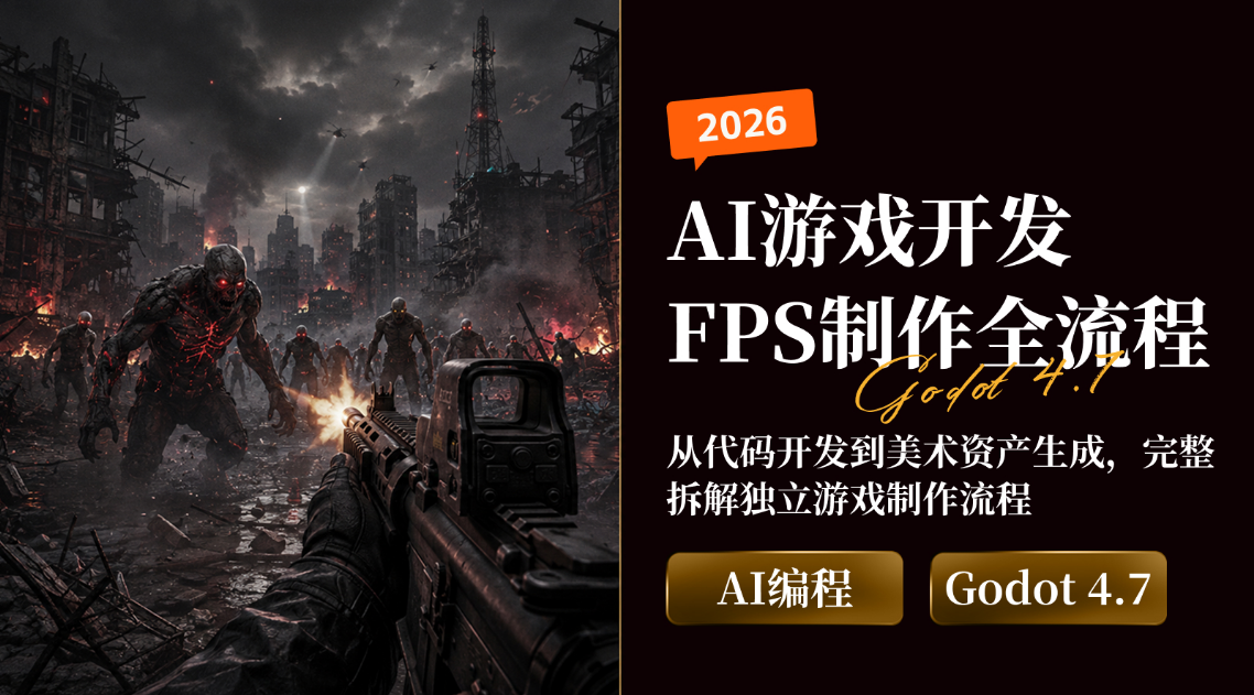 FPS 游戏制作全流程（AI编程）-一尺涵知