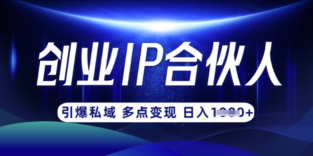 云帆·创业ip合伙人打造3.0，从0到1教你做网创，实现月入过W-一尺涵知