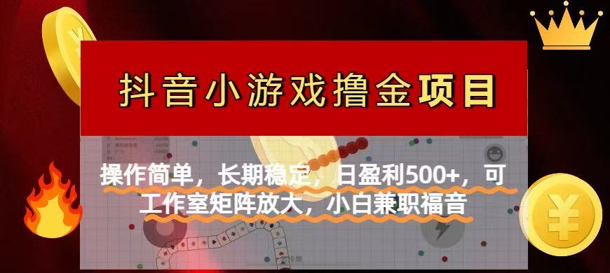 【抖音小游戏发行人计划项目】操作简单，长期稳定，日盈利500+，可工作…-一尺涵知