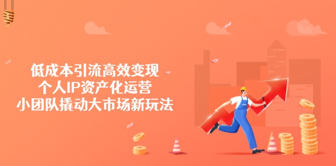 低成本引流高效变现，个人IP资产化运营，小团队撬动大市场新玩法-一尺涵知