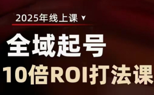 2025全域起号10倍ROI打法课，助你提升直播间的投资回报率-一尺涵知