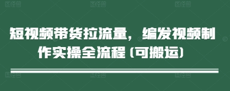 短视频带货拉流量，编发视频制作实操全流程(可搬运)-一尺涵知