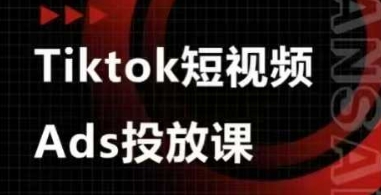 Ads视频投放课，tiktok短视频广告投放课-一尺涵知