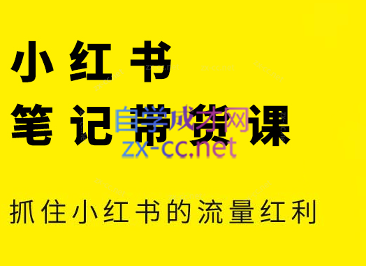 张宾·小红书笔记带货课(更新4月)-一尺涵知