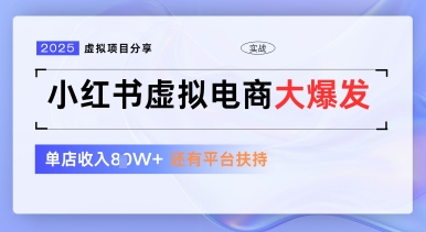 小红书虚拟电商项目，平台大力免费流量扶持，低门槛1拖3玩法-一尺涵知